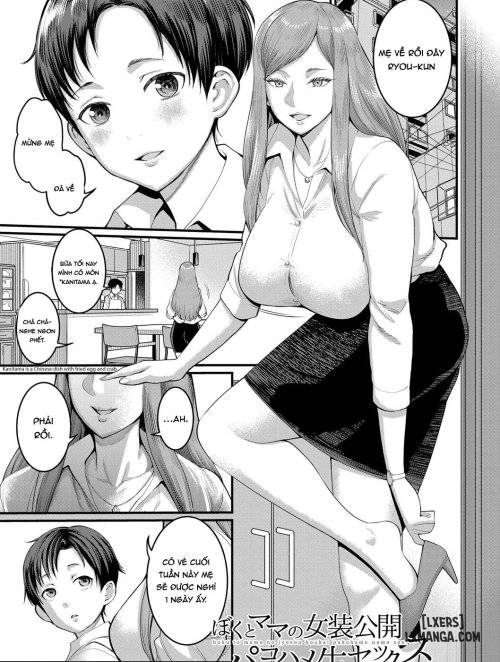 boku-to-mama-no-josou-koukai-pakohame-nama-sex